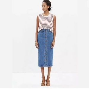 Madewell Denim Pencil Skirt